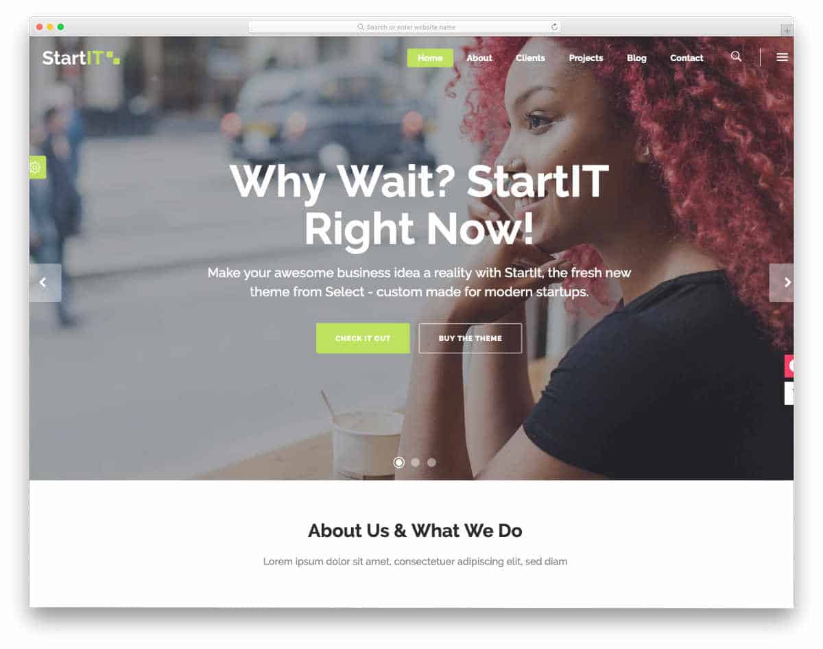 page header design